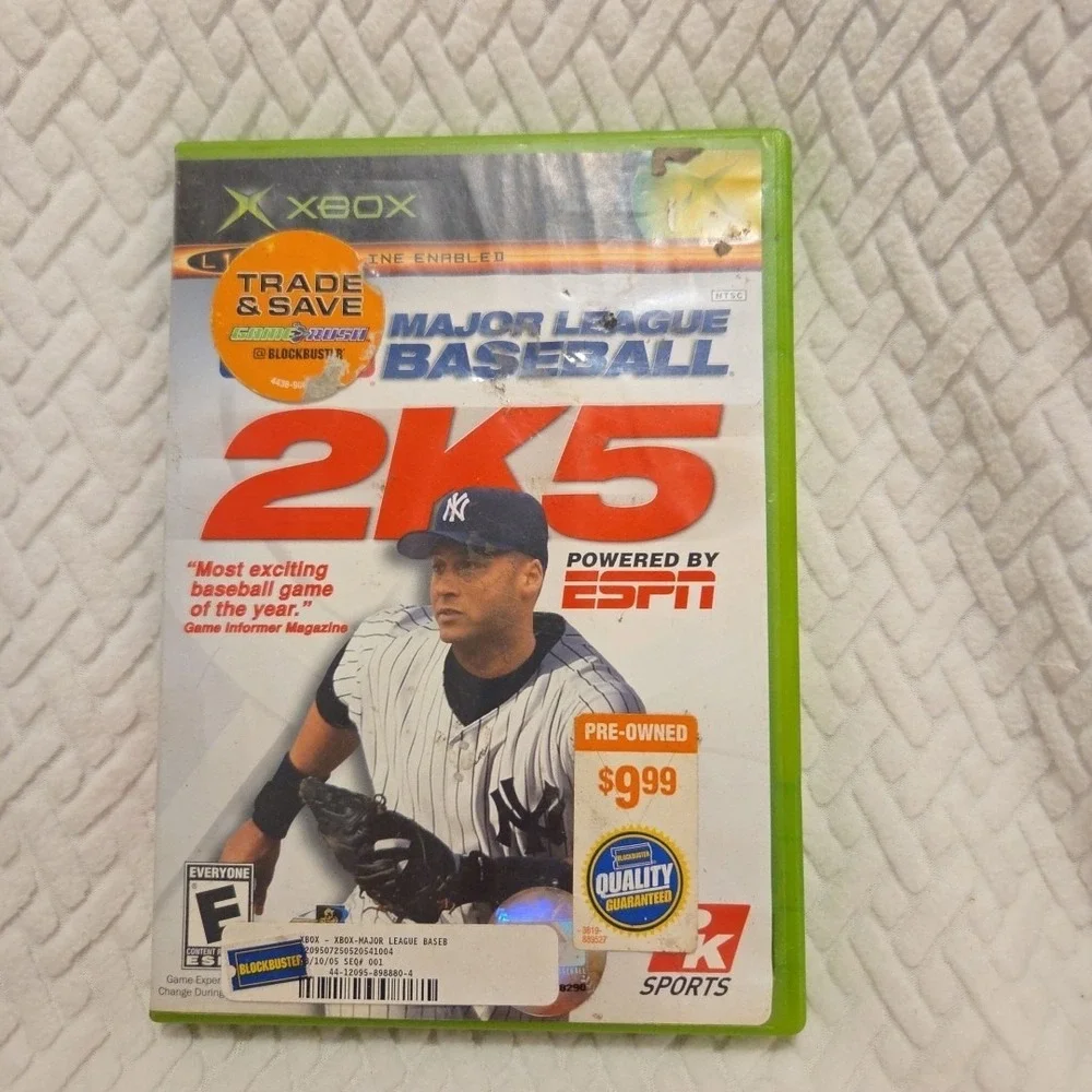 Major League Baseball 2K5 Microsoft Xbox 2005‎ (Complete In Box) Tested Working